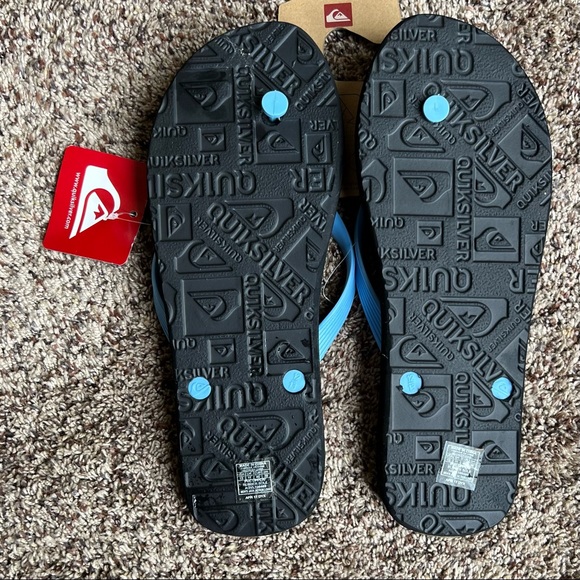 NWT Quicksilver mens Flip Flops. Size 12 - Picture 2 of 5